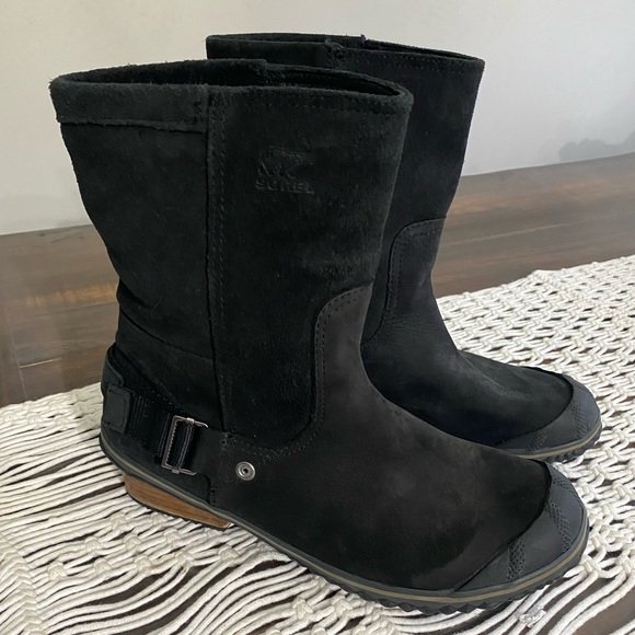 Sorel Slimshortie suede winter boots - Picture 2 of 9